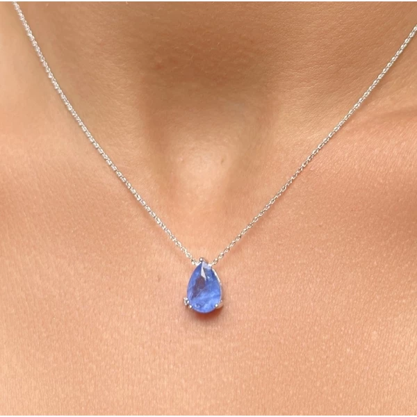 Colar Gota Tanzanita