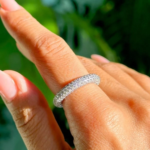 Anel Aro Completo Cravejado