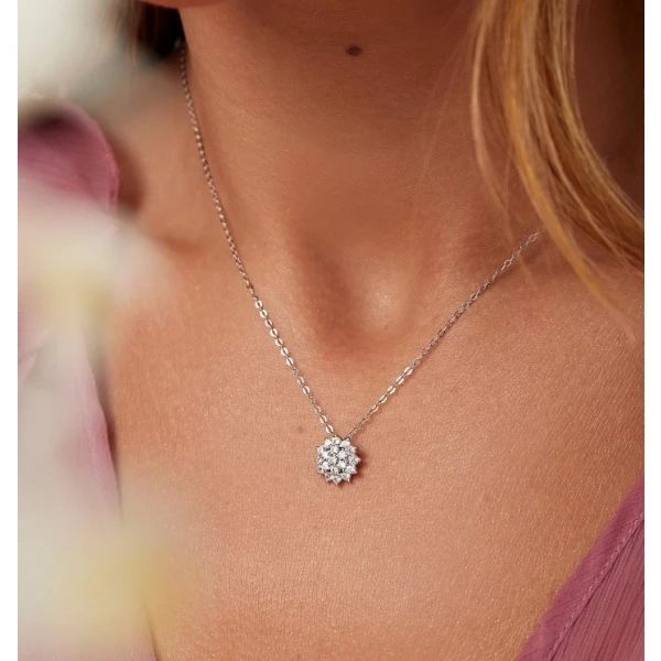 Colar Floco de Brilhantes