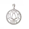 Medalha Flor de Lótus Cravejado