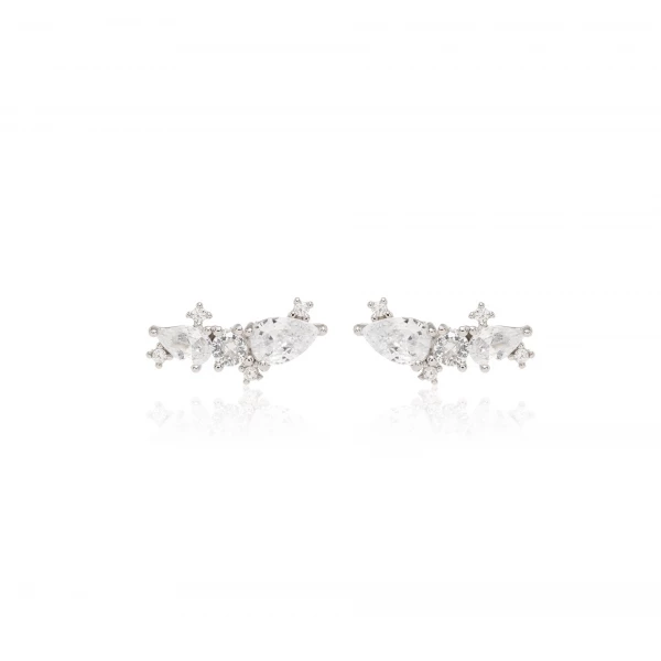 Ear Cuff Gotas de Cristais