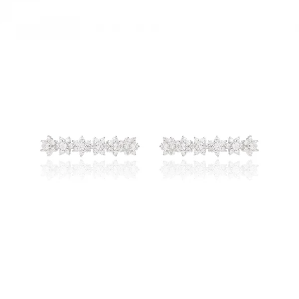 Ear Cuff Flores de Cristais
