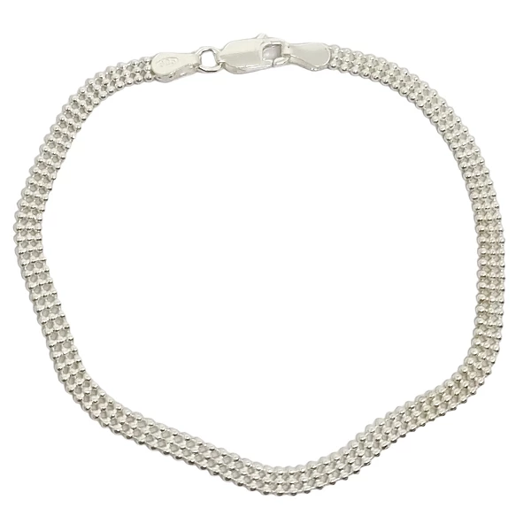 Pulseira Rede Trio Mini Bolinhas