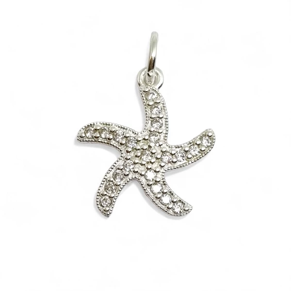 Pingente Cravejado Estrela do Mar