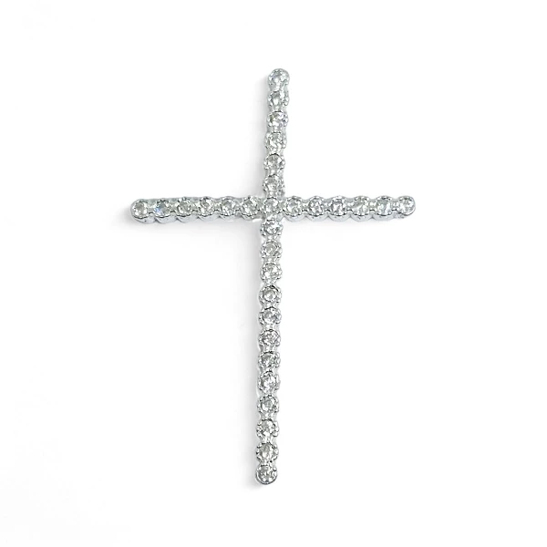 Pingente Cruz Zircônias