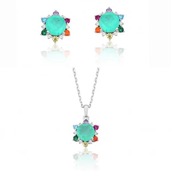 Conjunto Verde Fusion e Arco-íris de Zircônias