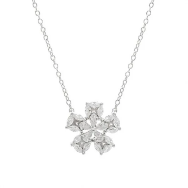 Colar Flor de Zircônias