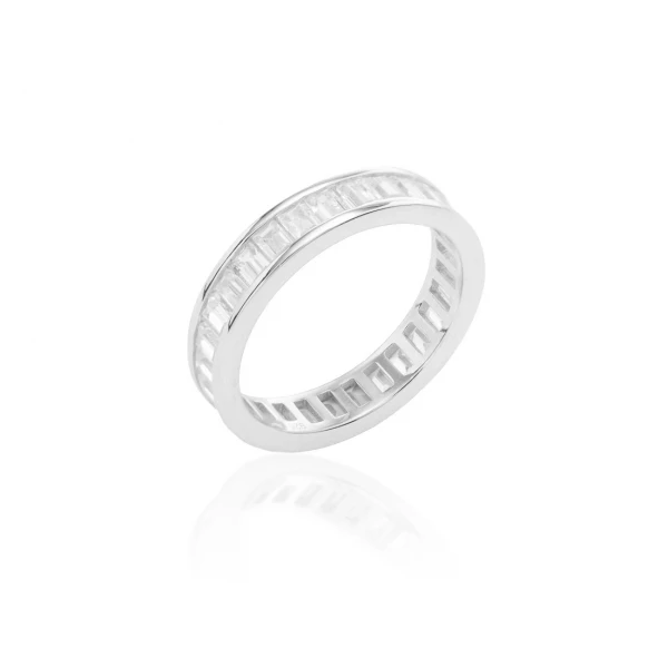 Aliança de Cristais em Baguete