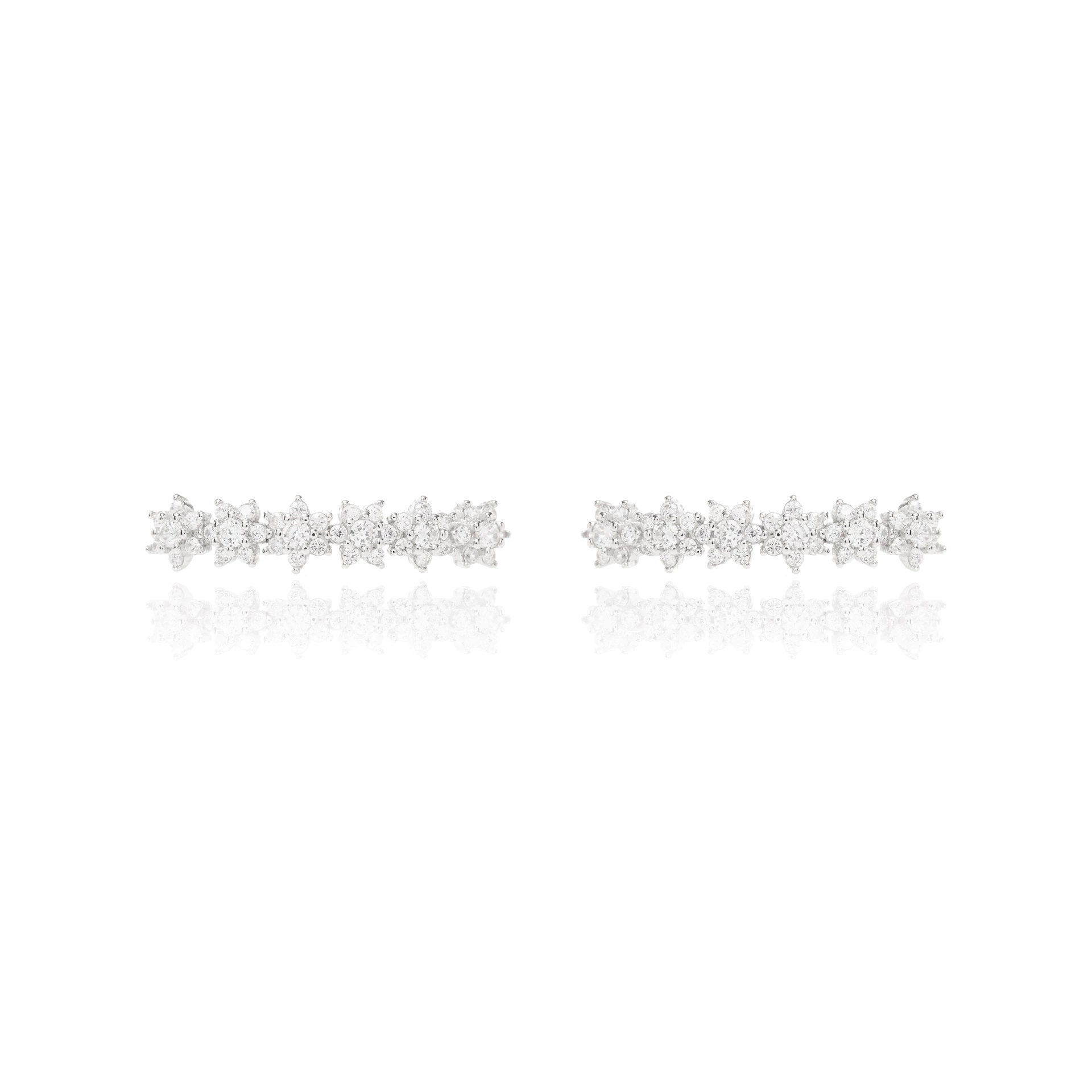 Ear Cuff Flores de Cristais