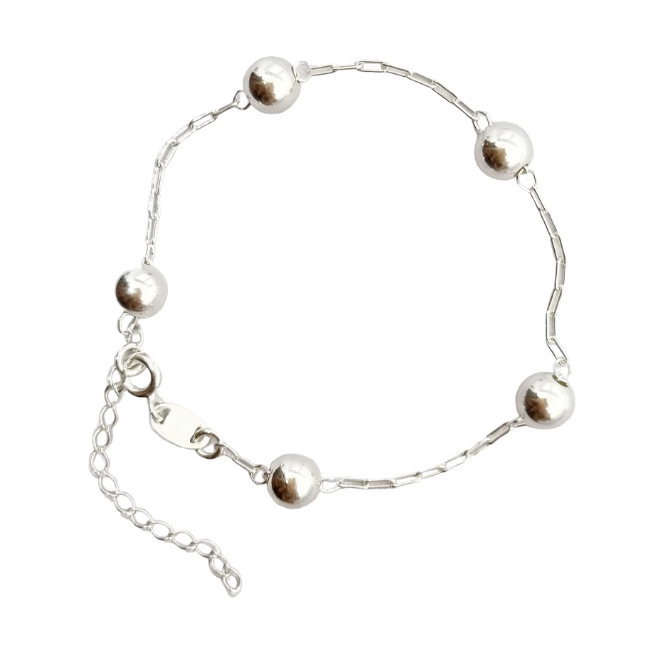 Pulseira Bolas de Prata