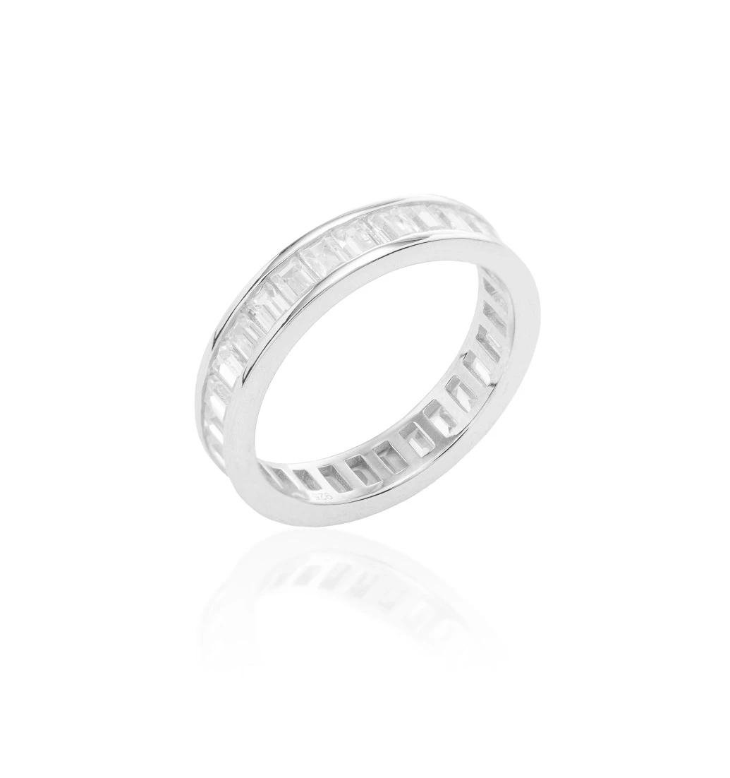 Aliança de Cristais em Baguete