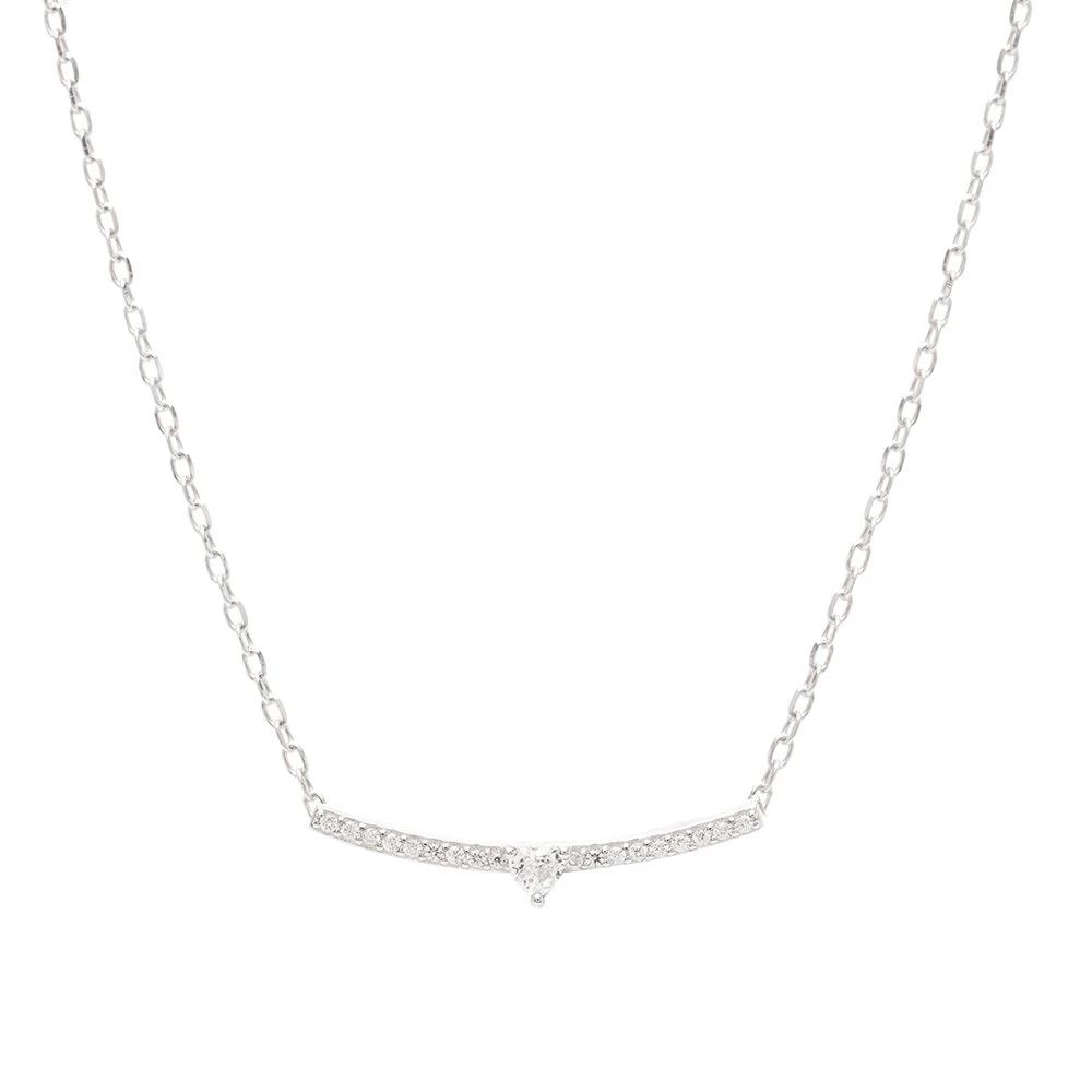 Colar Linha com Coração