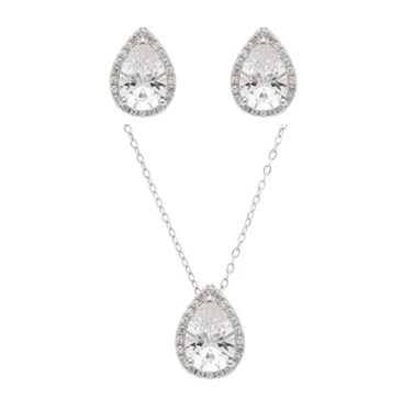 Conjunto Gota Topázio Brilhante